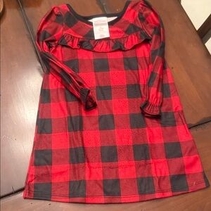 Wondershop Red and Black Buffalo Plaid Sleepwear Top